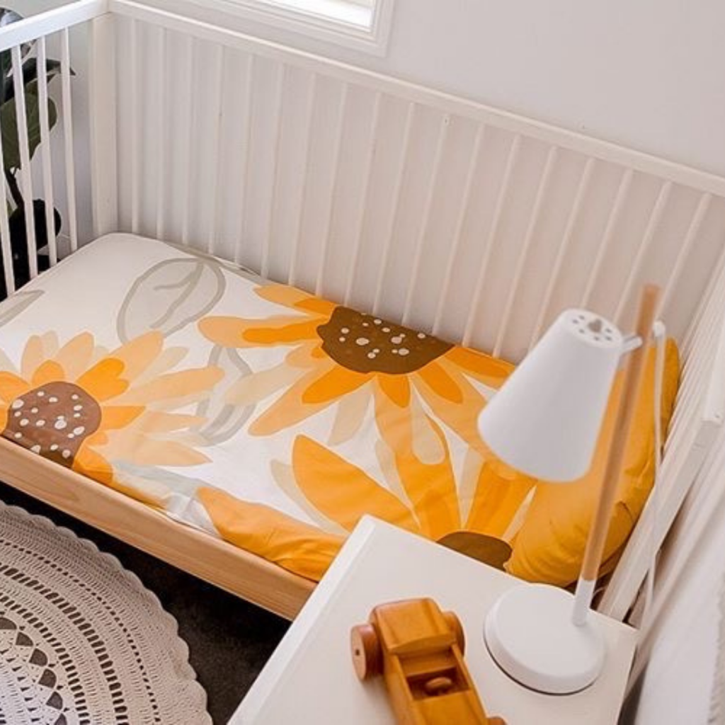 Yellow discount cot sheets