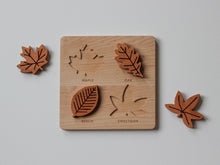 Load image into Gallery viewer, Wooden Leaf Puzzle for Children • Solid Wood Cherry Leaf Toy