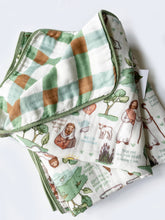 Load image into Gallery viewer, The Good Shepherd Double-Sided 8 Layer Blanket / Quilt