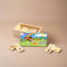 Load image into Gallery viewer, Wood Domino Set - God’s Promise - littlelightcollective