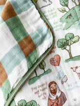 Load image into Gallery viewer, The Good Shepherd Double-Sided 8 Layer Blanket / Quilt