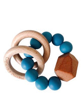 Load image into Gallery viewer, Hayes Silicone + Wood Teether Ring