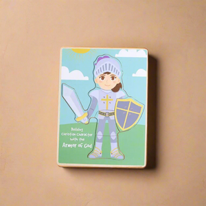 Armor Of God Wood Puzzle - Girl - littlelightcollective