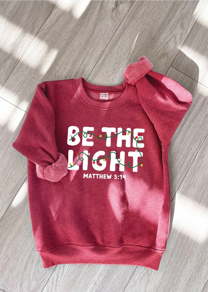 Pre-Order Be the Light Unisex Youth Graphic Sweatshirt