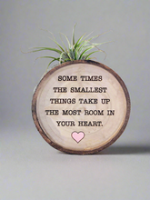 Load image into Gallery viewer, The Smallest Things - Medium Wood Round (Air Plant Magnet)