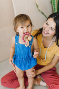 Hayes Silicone + Wood Teether Ring