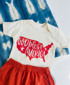 God Bless America Bodysuit - littlelightcollective