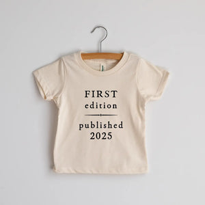 First Edition 2025 Organic Cream Baby Tee