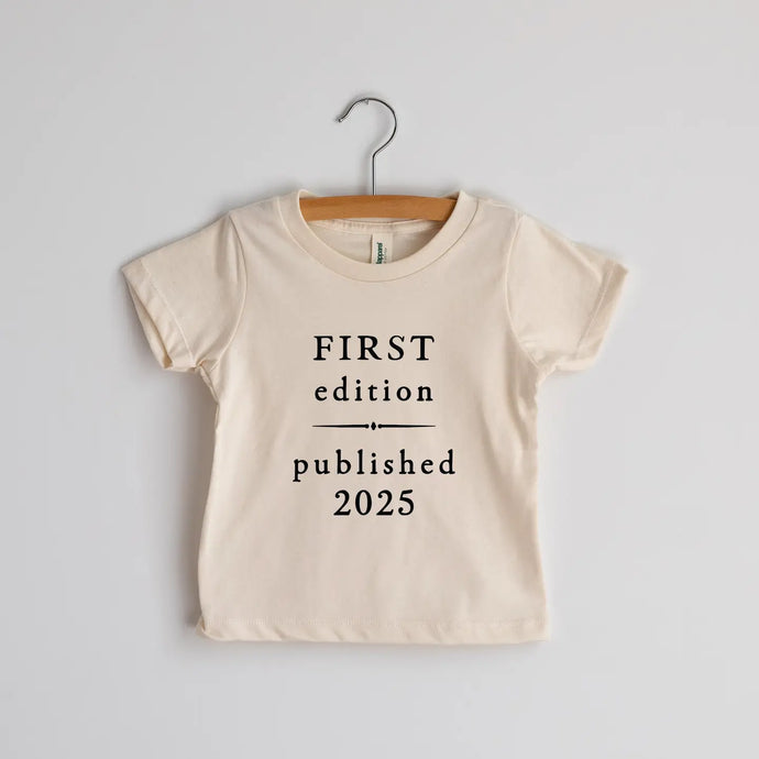 Pre-Order First Edition 2025 Organic Cream Baby Tee