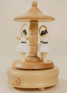 Wooden Music Box -  Ballerinas