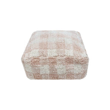 Load image into Gallery viewer, Pouf Vichy Rose: 8&quot; x 1&#39; 4&quot; x 1&#39; 4&quot;