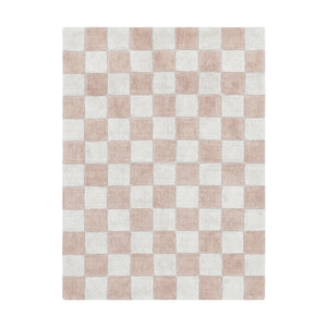 Washable Rug Kitchen Tiles Rose: 4' x 5' 3"