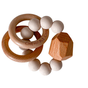 Hayes Silicone + Wood Teether Ring