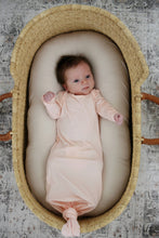 Load image into Gallery viewer, Blush Pink Bamboo Knotted Gown: 0-3 Months