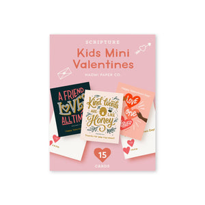 Bible Verse Kids Mini Valentines