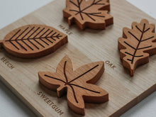 Load image into Gallery viewer, Wooden Leaf Puzzle for Children • Solid Wood Cherry Leaf Toy