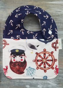 Hipster Sailor Drool Bib - littlelightcollective