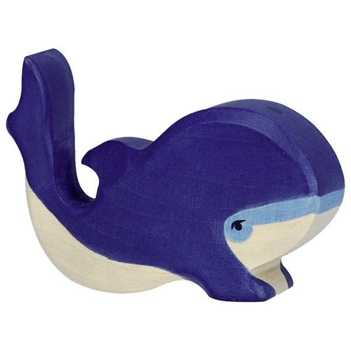 HOLZTIGER Blue whale, small - littlelightcollective