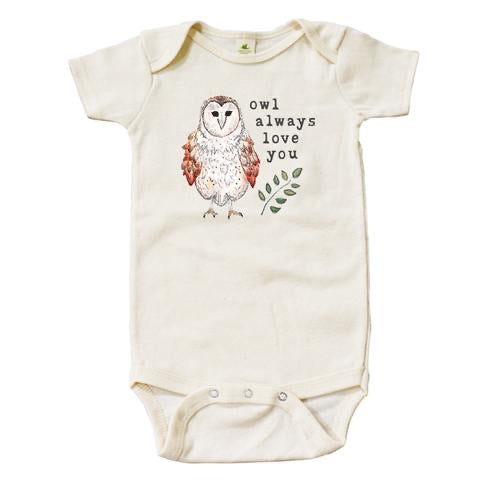 Owl Always Love You Organic One Piece - littlelightcollective