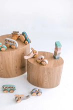 Load image into Gallery viewer, Wooden Bus Toy - Tickled Pink - littlelightcollective