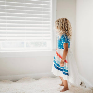 Red, White, and Blue Rainbow Dress - littlelightcollective