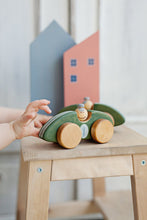 Load image into Gallery viewer, Wooden Race Car Toy - Green - littlelightcollective