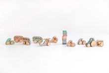 Load image into Gallery viewer, Wooden Bus Toy - Tickled Pink - littlelightcollective