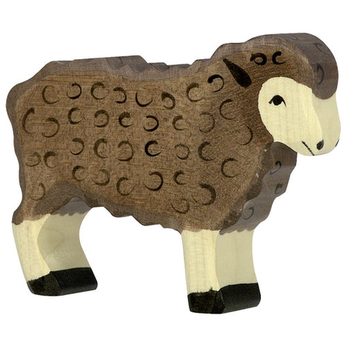 Sheep, standing, black - littlelightcollective