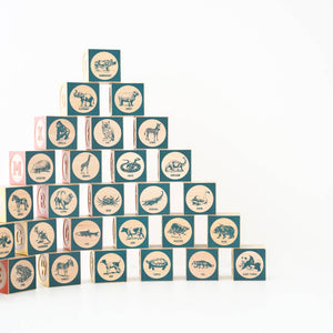 Classic wooden ABC blocks - English alphabet - littlelightcollective