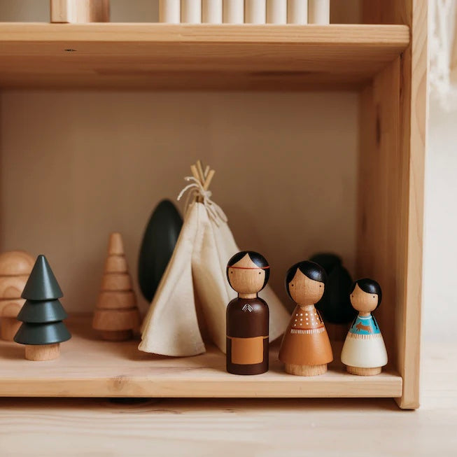 People of the Plains Peg Doll Set - littlelightcollective