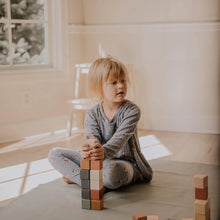 Load image into Gallery viewer, Wooden Blocks Set Multicoloured Toy for Children Cubes Block - littlelightcollective