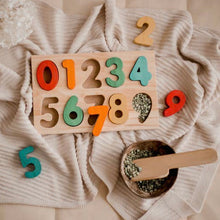 Load image into Gallery viewer, Wooden Number Puzzle - littlelightcollective