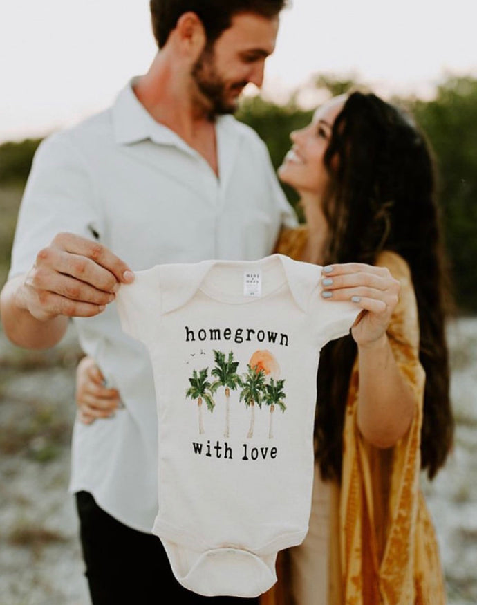 Homegrown with Love Organic One Piece Bodysuit - littlelightcollective