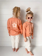 Load image into Gallery viewer, Let Love Grow Organic  Sweatshirt - Coral Pink - littlelightcollective