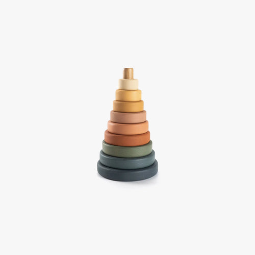 Wooden Ring Stacker Toy Stacking Toy Baby Gift Stacking Ring - littlelightcollective