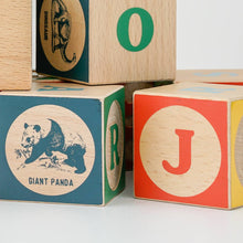 Load image into Gallery viewer, Classic wooden ABC blocks - English alphabet - littlelightcollective